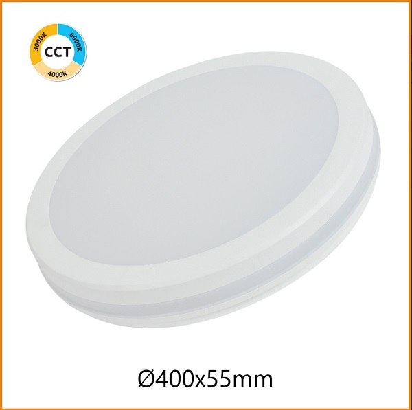 Plafoniera LED Rotonda Bianca 36w IP65 CCT 3600 Lumen